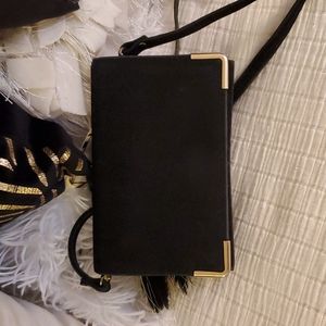 Little black suede Cross body bag Vintage